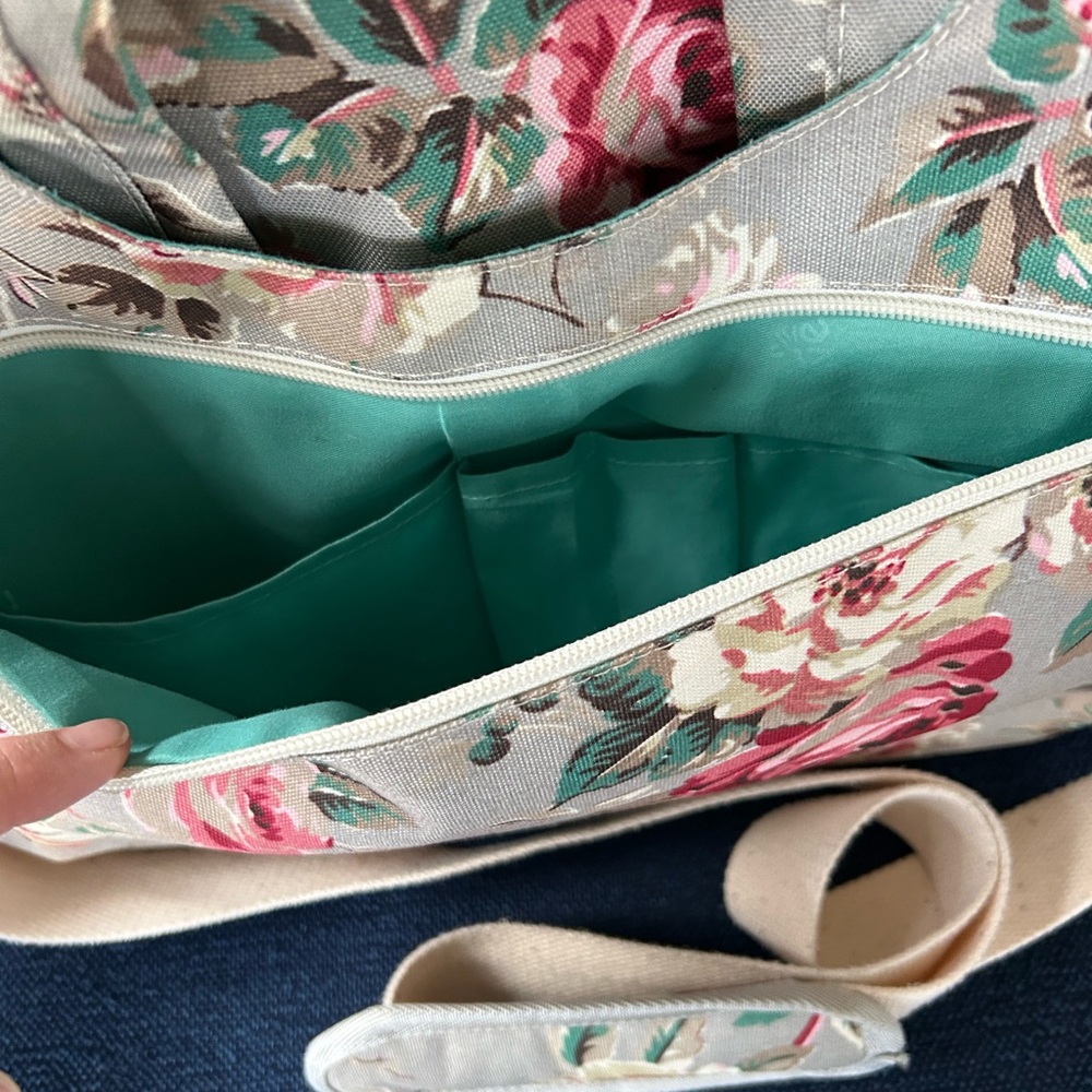 Floral Laptop Bag - Gray and Pink - Picture 3 of 4